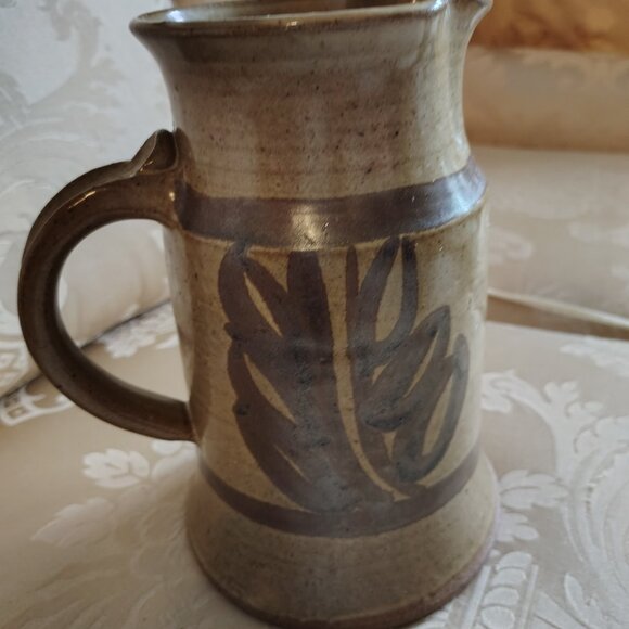 Signed Stoneware Water Jar Pottery - Picture 4 of 7